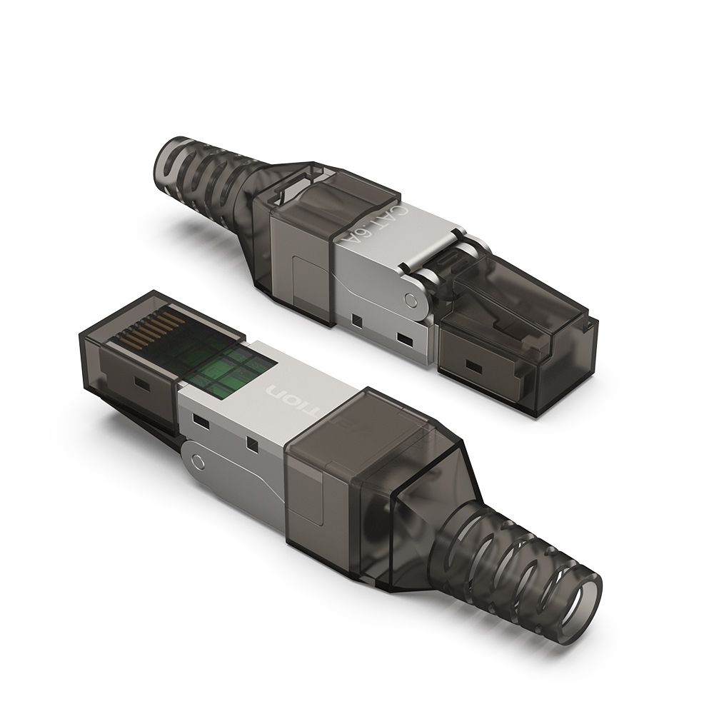 1_1770296639 Vention NETWORK Connectors CAT6A FTP Toolless Plug with Boot IDIH0 (1pc) - Image 1
