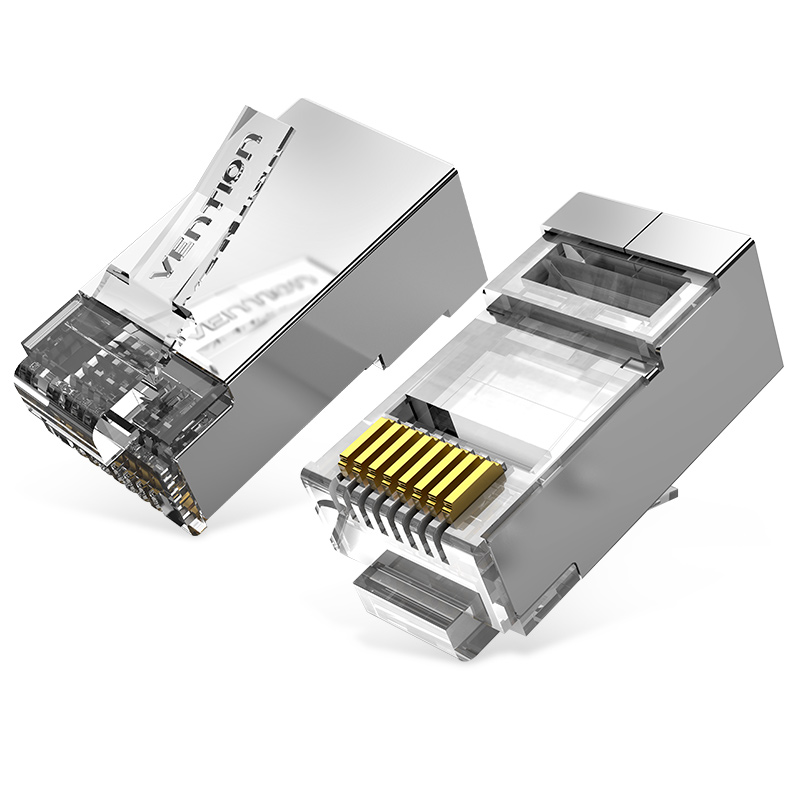 1_1770643231 Vention NETWORK Connectors CAT6A FTP Modular Plug IDFR0-10 (10-Pack) - Image 1