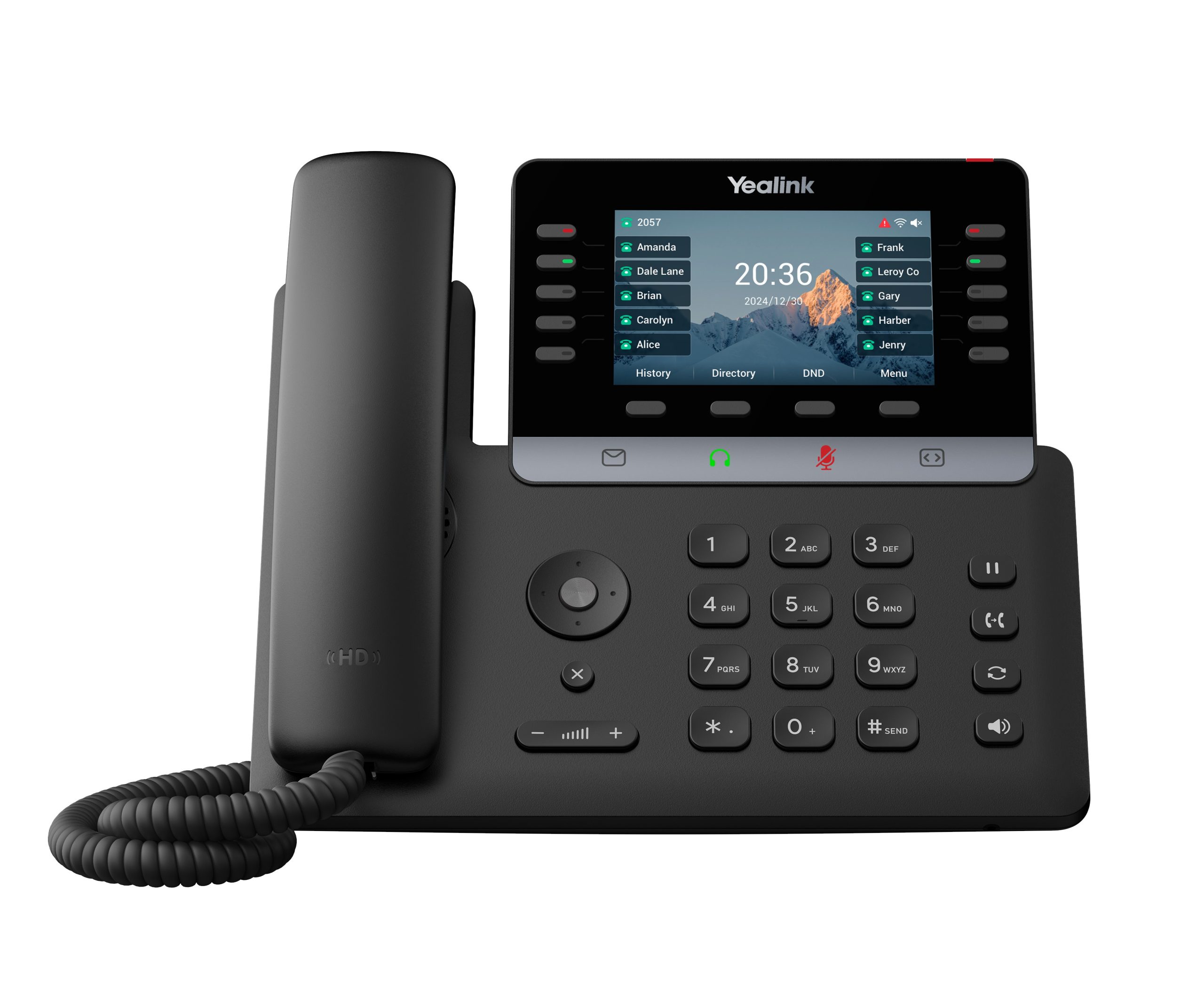 1_1773066207 Yealink IP Phone Desktop PoE 4.3'' Gigabit, Color Screen, USB, Expansion, Bluetooth & Wi-Fi SIP-T74W - Image 1