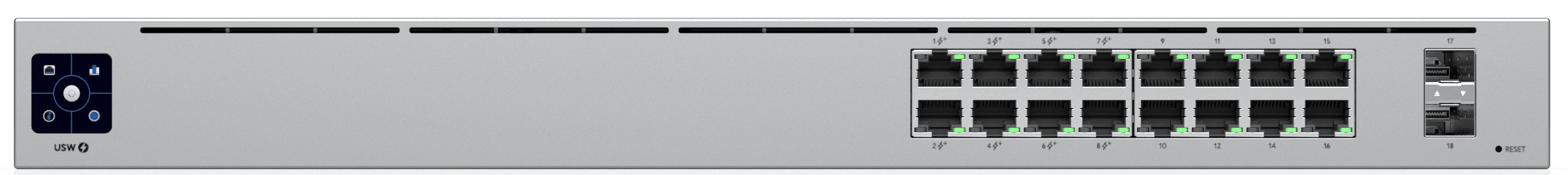 1_1773326553 Ubiquiti UniFi Switch 16 Ports Gigabit 8PoE, 2xSFP USW-16-POE (42W) - Image 1
