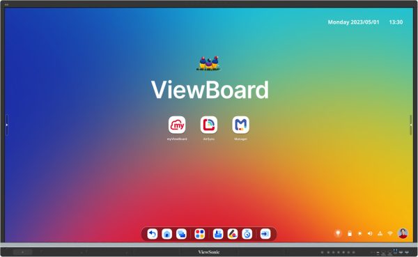Viewsonic Viewboard Interactive Display Whiteboard 65" 4K Android EDLA 50-Point Touch 70W Speaker 8 Mic Array NFC IFP6551-3C