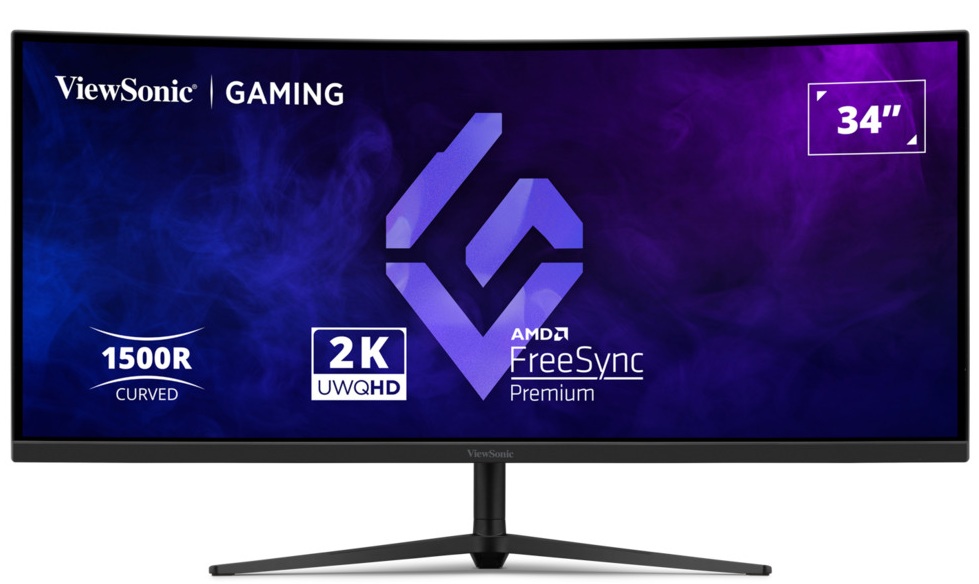 1_1773844312 Viewsonic Monitor Gaming VX 34'' 2K VA Curved 180hz HDR10 VX3418C-2K - Image 1