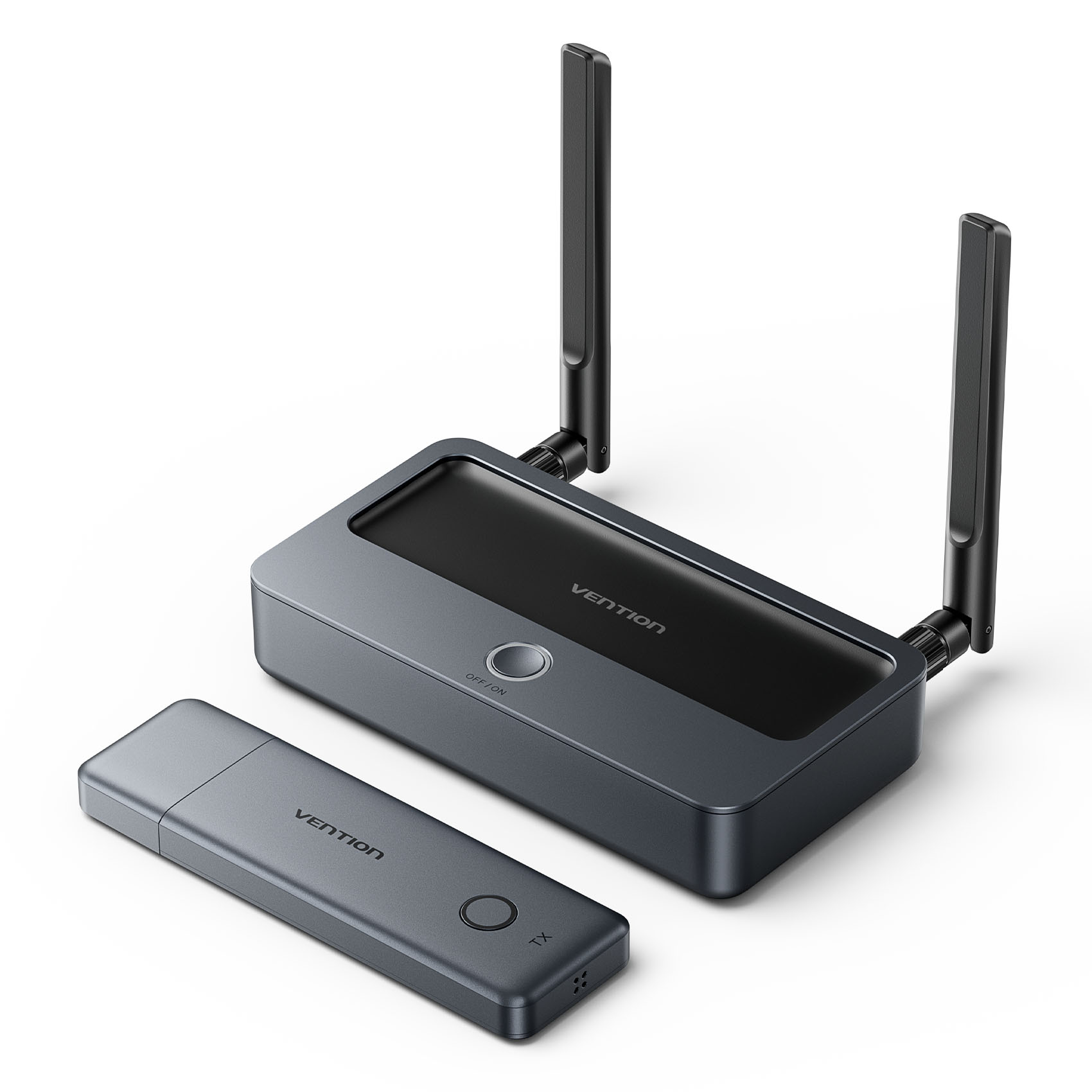 1_1774262490 Vention ADTH0 Enterprise-Grade Wireless 5.8GHz HDMI to HDMI+VGA+USB-C (Supports up to 8 Transmitters) - Image 1