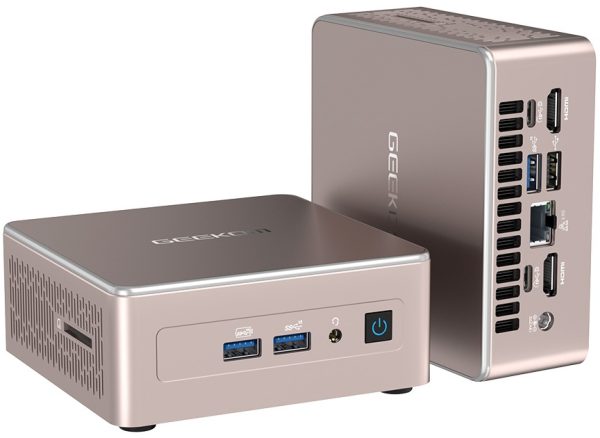 GEEKOM A5 Mini PC AMD Ryzen7 5825U 16GB DDR4, 512GB NVMe, 2.5GbE, HDMI/USB-C, Win11 Pro