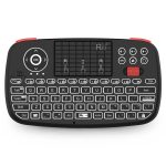 Rii Mini Keyboard Wireless 2.4GHz & Bluetooth with Touchpad, Scrollwheel, Media & L/R Keys i4
