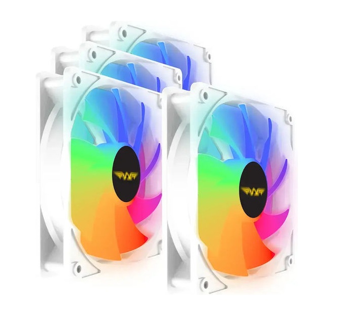 1_1775720937 Armaggeddon Gaming Cooling Fan Set 4pcs ARGB KIT 6000 Pro White - Image 1