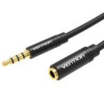 Vention AUDIO 3.5mm M-F Extension Cable Metal & Braided 1.5m BHBBG