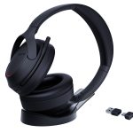 Yealink Headset Wireless Bluetooth AI NC Adaptive ANC Retractable Mic Boom Foldable Design with Charging Stand BH78 Teams