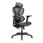 Lumivida Gaming/Office Chair Ergonomic Mesh Lumbar Support Adjustable Seat/Armrest CH09-8 Black