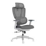 Lumivida Office Chair Ergonomic Mesh Lumbar Support Adjustable Seat/Armrest CH10-26 Grey