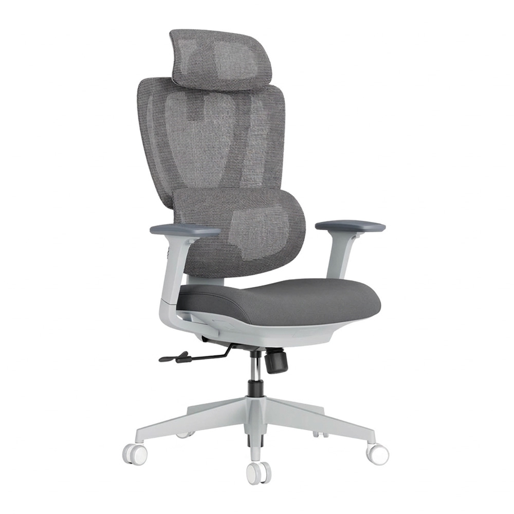 1_1778568917 Lumivida Office Chair Ergonomic Mesh Lumbar Support Adjustable Seat/Armrest CH10-26 Grey - Image 1