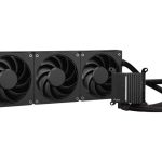 ASUS CPU Liquid Cooler ProArt Triple Alphacool Apex Stealth Triple Fans Illuminated System Status Meter LC 360 Black