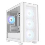 ASUS PC Case Gaming mATX Mesh Front Panel Tempered Glass Side Window 4x Pre-Installed ARGB Fans A21 PLUS White