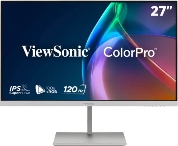Viewsonic Monitor VP 27'' 2K QHD IPS 120Hz Full Ergonomic USB Hub HDMI USB-C PD VP2766-2K White