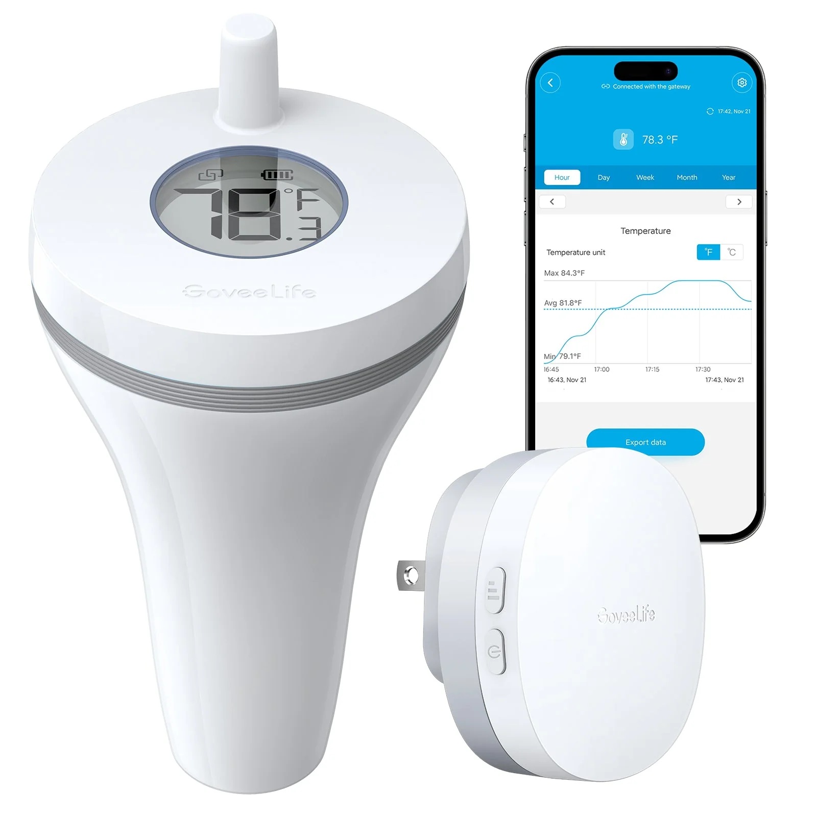 1_56a1a6ab-d646-4448-96fa-cbfae8df5f77 Govee Outdoor Smart Pool Thermometer Kit (Gateway + Meter) - Image 1