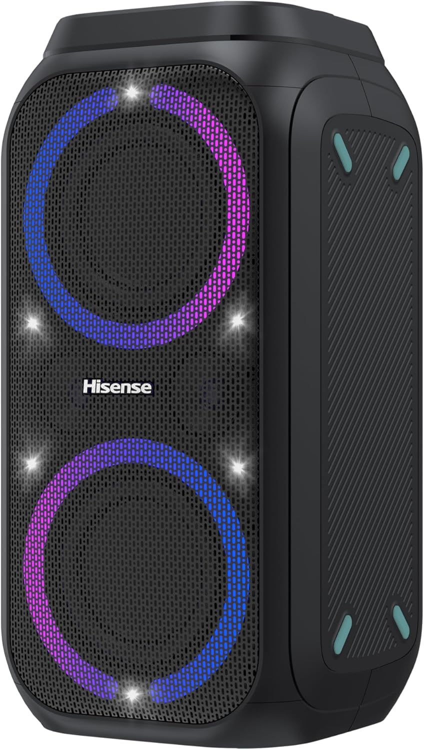 1_716mRuM5rlL._AC_SL1500_ Hisense Speaker Portable Karaoke Party Rocket 160, 160W Power, 12 Hrs long playtime,TWS Pair play,Karaoke Mode,5 Lighting effects - Image 1