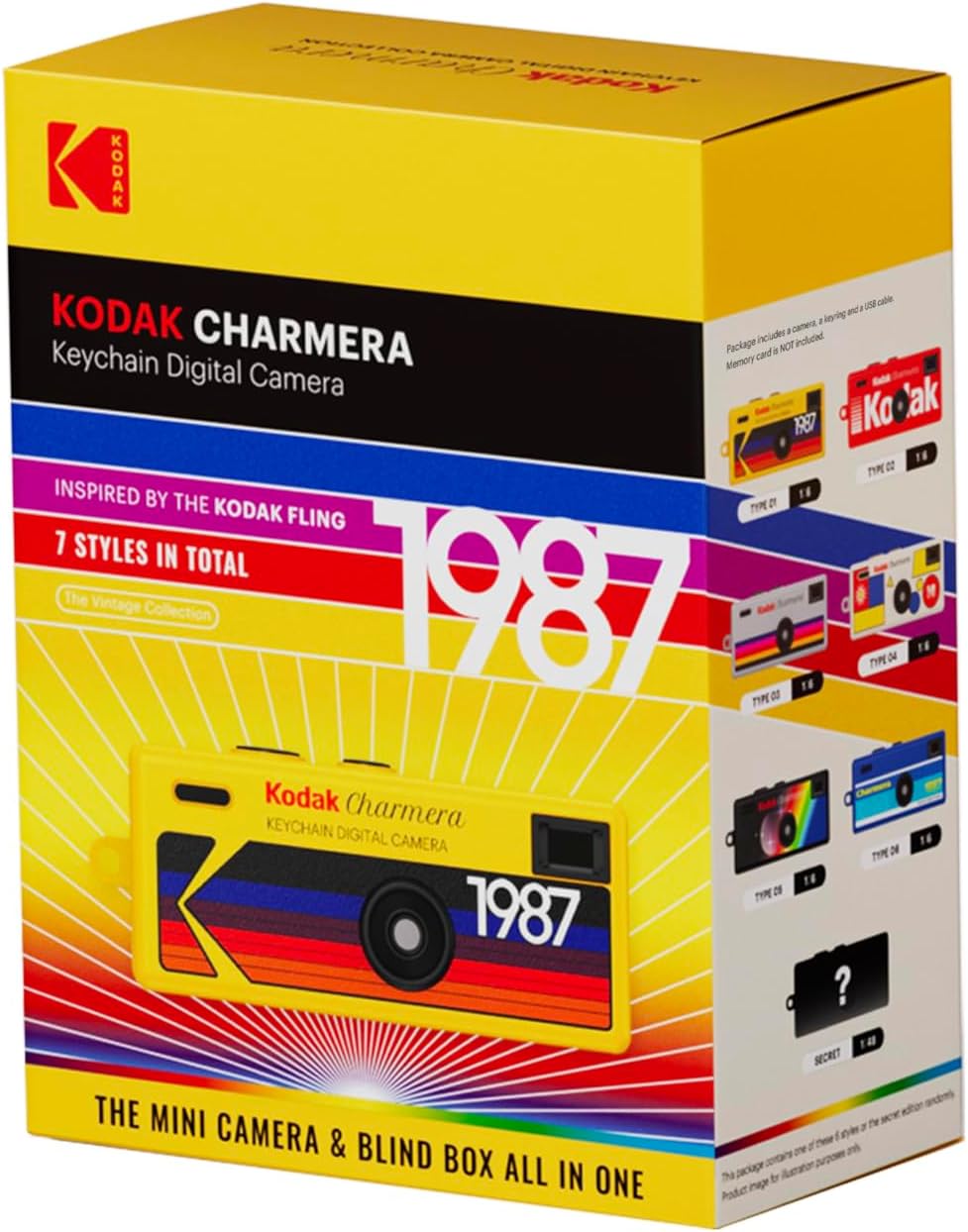 1_71ysiV8QCDL._AC_SL1500_ Kodak Charmera Keychain Digital Camera 1.6 Megapixels, Micro SD Card Slot, SD Card not included. - Image 1