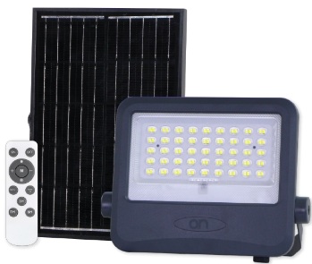 23875765_01.tif_f GBC ON LED ELYON 1000 Solar LED Floodlight with Panel and Battery 1000Lm - Image 1