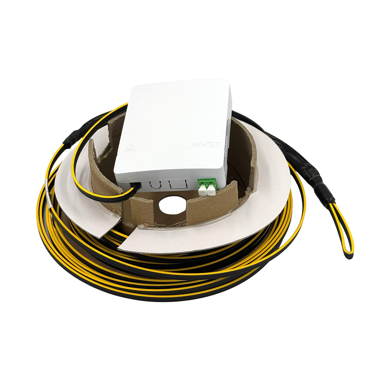 2_1771313223 KEYNET Patch Cord with Pre-Terminated Fiber Optic Outlet SafeTrack LC/APC 40.0m - Image 1