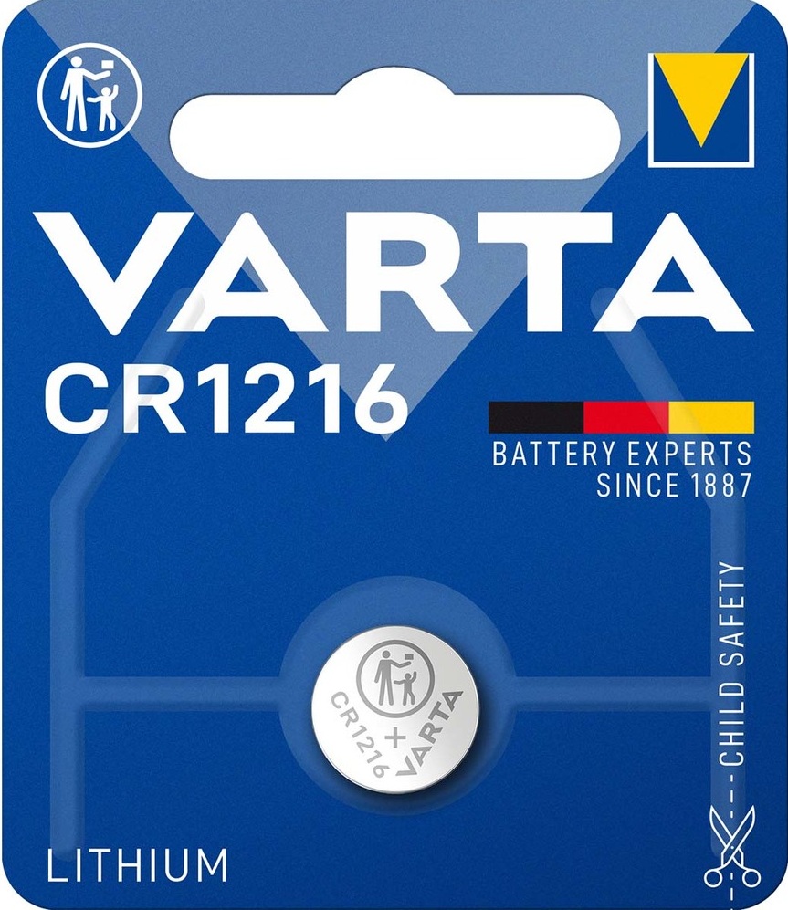 4008496270705_5A55607C6453B Varta Lithium CR1216 Button Battery (1pc) - Image 1