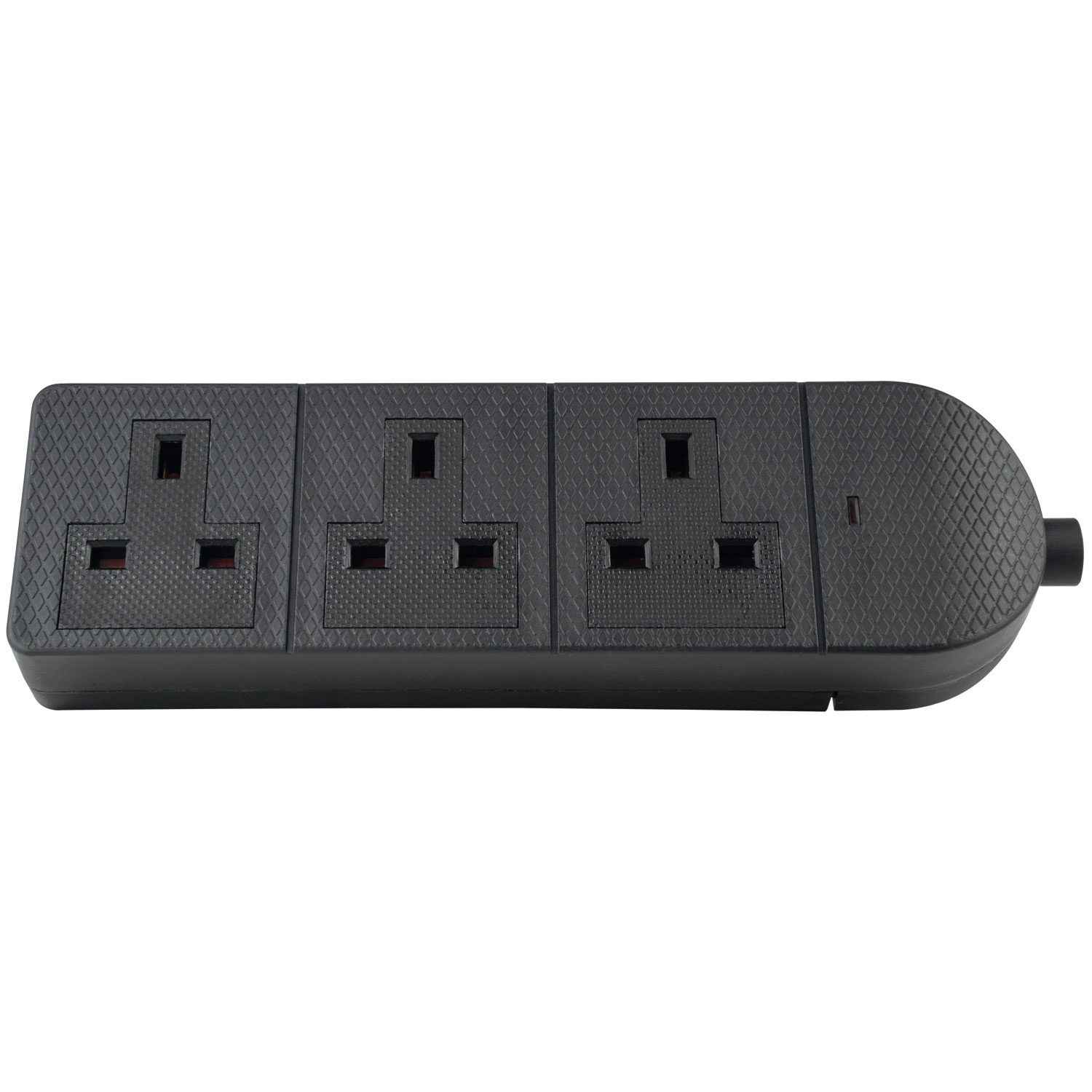 429621UK_CO3 Mercury POWER Extension Trailing Socket Heavy Duty 3-Gang 13A Black 429.621UK - Image 1