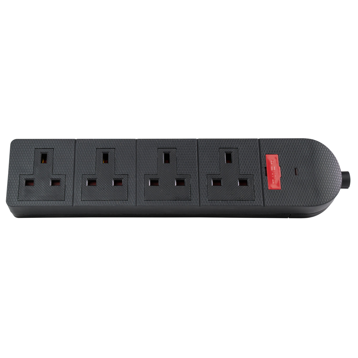 429622UK_CO3 Mercury POWER Extension Trailing Socket Heavy Duty 4-Gang 13A Black 429.622UK - Image 1