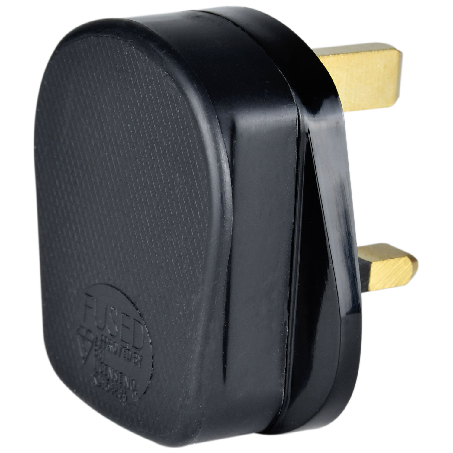 429627UK_CO2 Mercury POWER Mains Plug UK 13A Fuse Rubber Black 429.627UK - Image 1