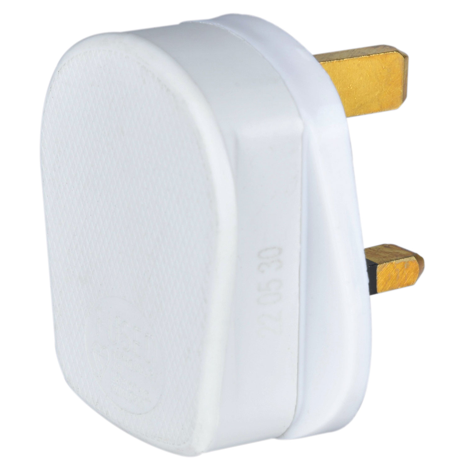 429633UK_CO2 Mercury POWER Mains Plug UK 13A Fuse Rubber White 429.633UK - Image 1
