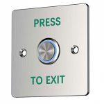 Zudsec Button Door Release Waterproof With Blue Light ZDBT-701BWL