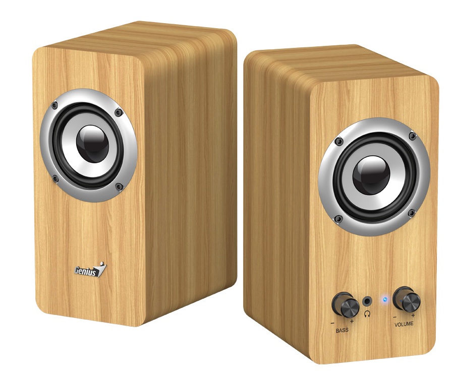 A_1769177804 Genius PC Speakers 2.0 10W SP-HF400 Pine Wood - Image 1