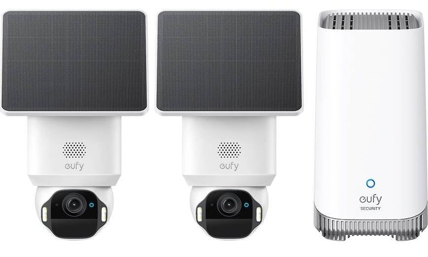 Anker_Eufy_Security_Camera_Kit_E42_2_x_4K_PTZ___Solar_Panel___HB3 Anker Eufy Security Camera Kit E42 2 x 4K PTZ + Solar Panel + HB3 - Image 1