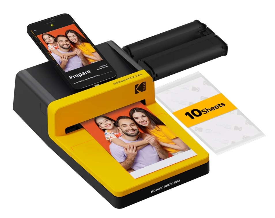 D600_MAIN_01_1781664563 Kodak Printer DOCK ERA Black / Yellow 4x6 (10 sheets) - Image 1