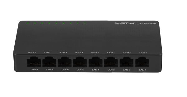 Lanberg Switch Gigabit Ethernet 8-Port 12V DSP2-1008-12V