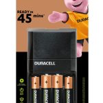 Duracell Rechargeable Ultra Fast 45m Charger & 2AA+2AAA Batteries