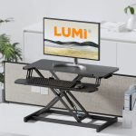 Brateck DWS37-01 Sit Stand Gas Spring Desk Workstation Max Height 51cm