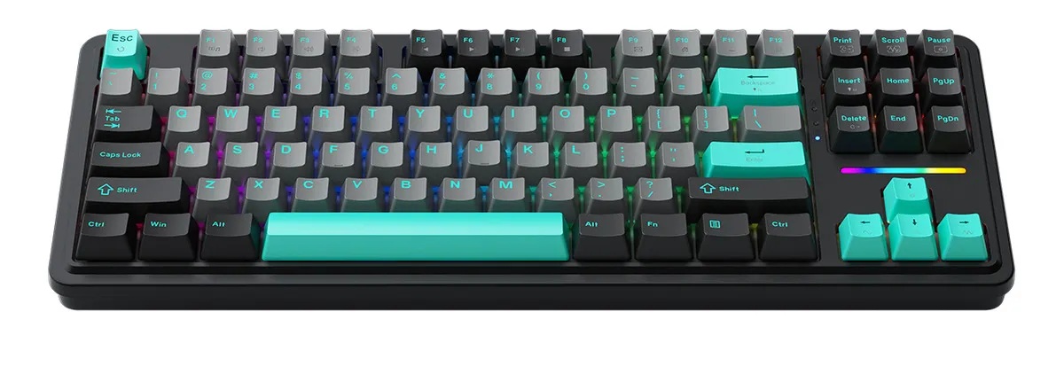 D_NQ_NP_2X_730093-MLA98221085143_112025-F Machenike Wired Gaming Keyboard KG87,Gasket Design, Fully Hot-swappable Switches, Mechanical Silver Linear Switches - Image 1