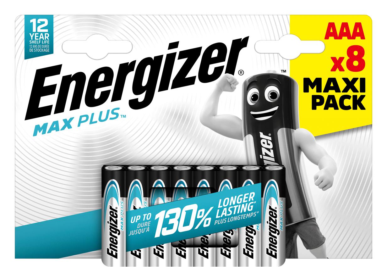 Energizer_Batteries_Alkaline_AAA__8pcs__Alkaline_MAX_Plus Energizer Batteries Alkaline AAA (8pcs) Alkaline MAX Plus - Image 1