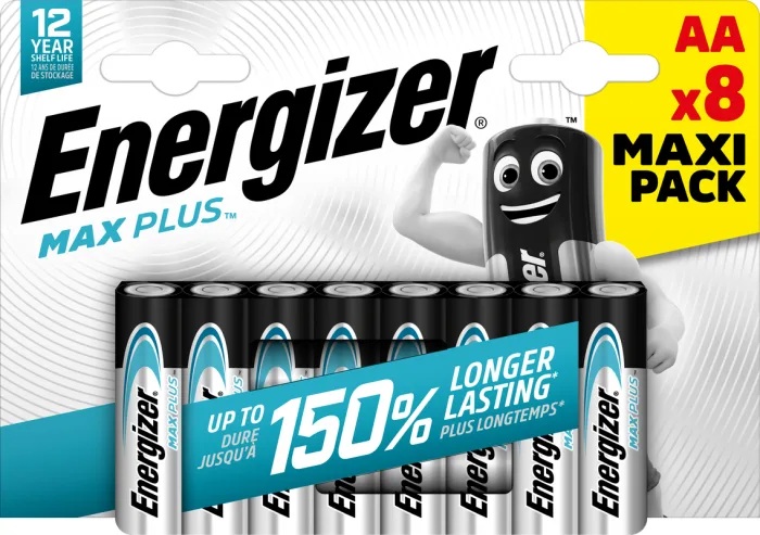 Energizer_Batteries_Alkaline_AA__8pcs__Alkaline_MAX_Plus Energizer Batteries Alkaline AA (8pcs) Alkaline MAX Plus - Image 1