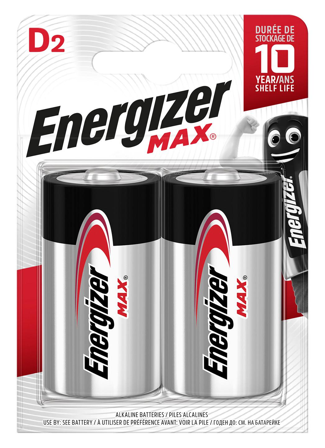 Energizer_Batteries_Alkaline_D__2pcs__Alkaline_MAX Energizer Batteries Alkaline D (2pcs) Alkaline MAX - Image 1