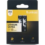 Uniross Lithium Ultra AA Batteries (2pack)