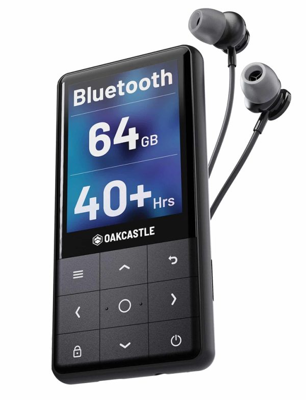 Majority Portable MP300 Player 64GB BT+Earphones (Oakcastle)