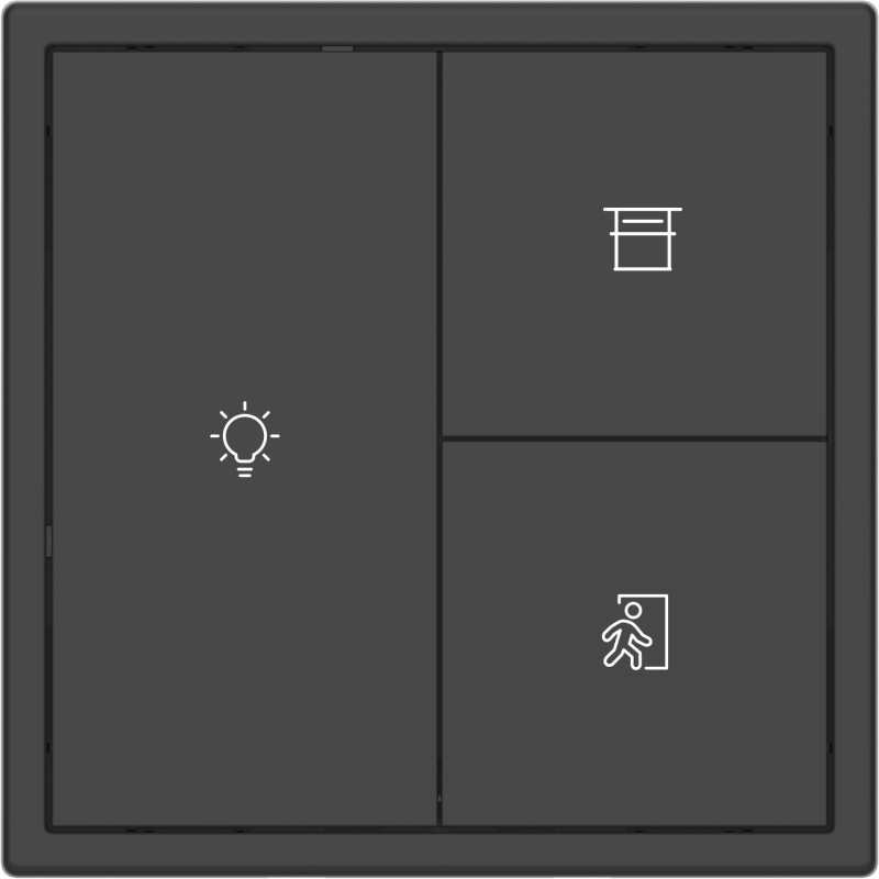 MPBT-3B-KT.18 HDL Panel TILE SERIES Ash Grey 3 Button V2.1 - Image 1