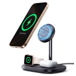 Baseus Charger Desktop Wireless 3in1 EnerFill FS41 TEC Cooling (45W Adapter EU + 1m C to C Data Cable Black Included)