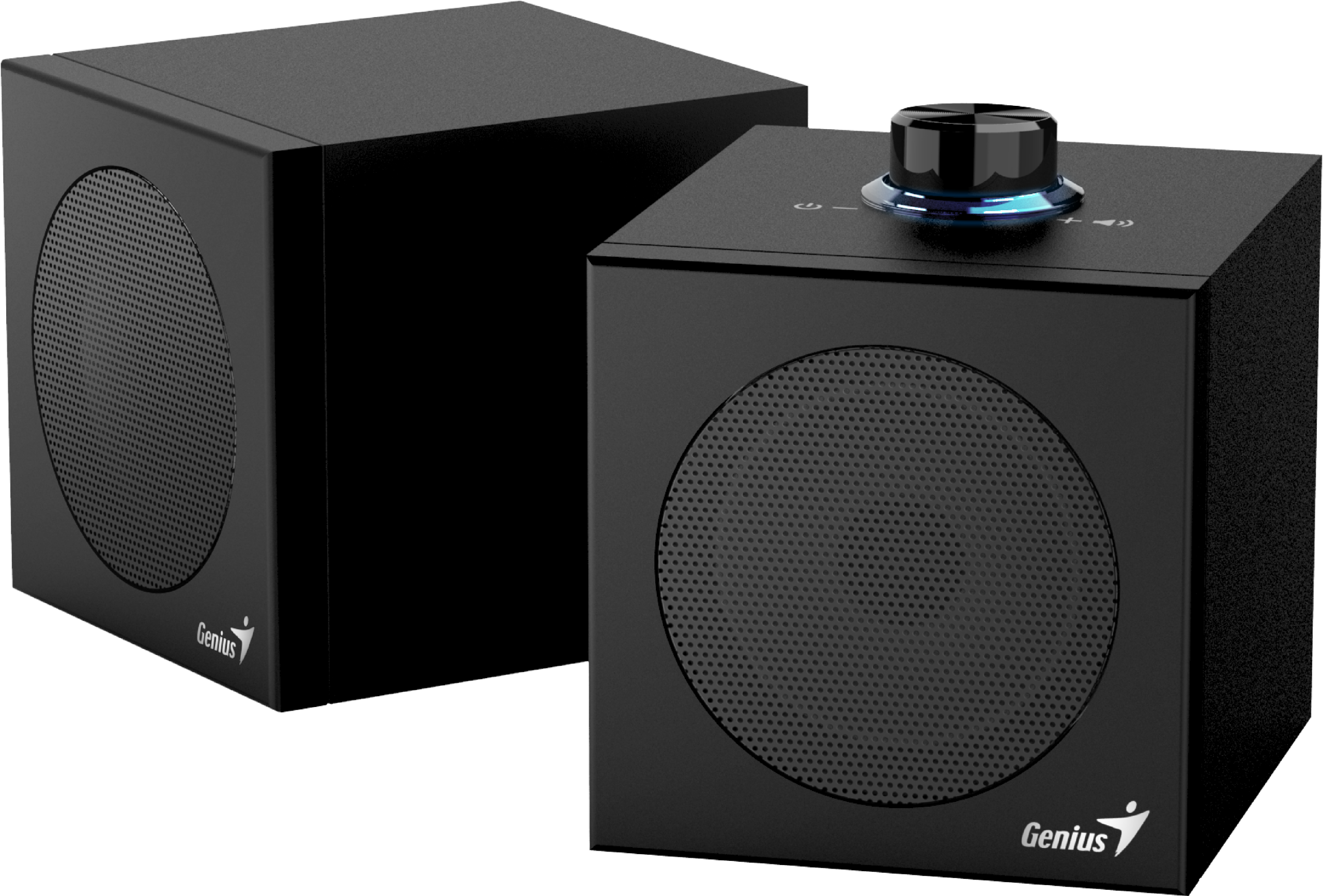 SP-HF300U_BK_02 Genius PC Speakers 2.0 USB Audio 4W RMS USB-A+C SP-HF300U Black - Image 1
