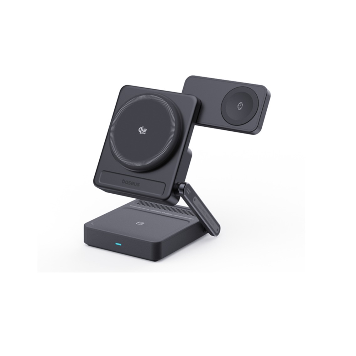 custom_filename Baseus Charger Desktop Wireless 3in1 PicoGo AF21 P Qi2.2 35W Black - Image 1