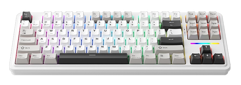 machenikemachenike-kg-87-tri-mode-silv-d15-97 Machenike Wireless Gaming Keyboard ,Wired,Bluetooth,2.4G, Linear Silver Switches,4000 mAh battery, KG87 - Image 1