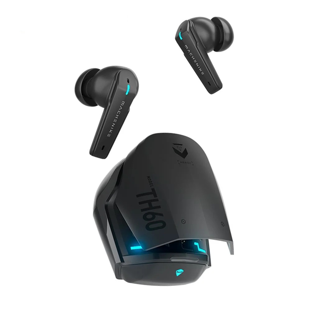 machenikemachenike-th60-tws-siyah-gami-a143f5 Machenike TWS Earphones TH60 , Ultra-Low Latency, Active Noise Cancelling Mic, 36-Hour Battery Life, IPX5 , VR, Switch, Pc, Phone - Image 1