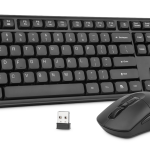 Rii Keyboard & Mouse Wireless 2.4GHz Combo Full Sized Silent RK209