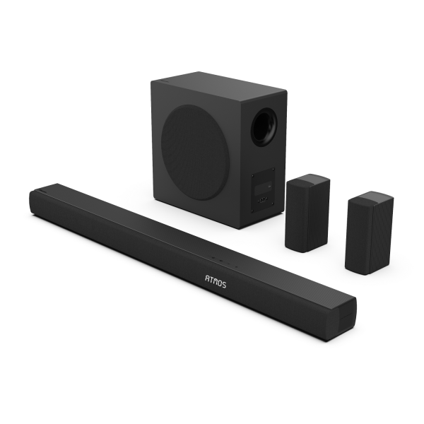 Hisense Soundbar AX5100Q 5.1 Ch, 580W, Hi-Concerto, Dolby Atmos, DTS:X, Semi wireless rear surround speakers