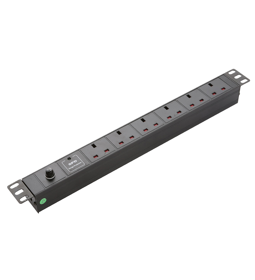 pro_pic-1547515951 NETPRO PDU 6-Way 1U with Circuit Breaker 13A NP-CPDU6-CB UK - Image 1